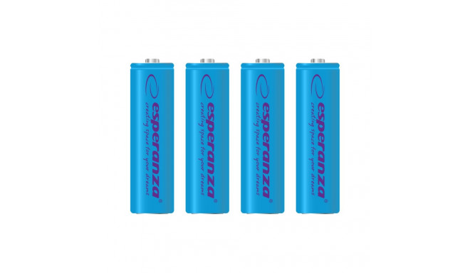 EZA104B Esperanza akumulatorki ni-mh aa 2000mah 4szt. niebieskie