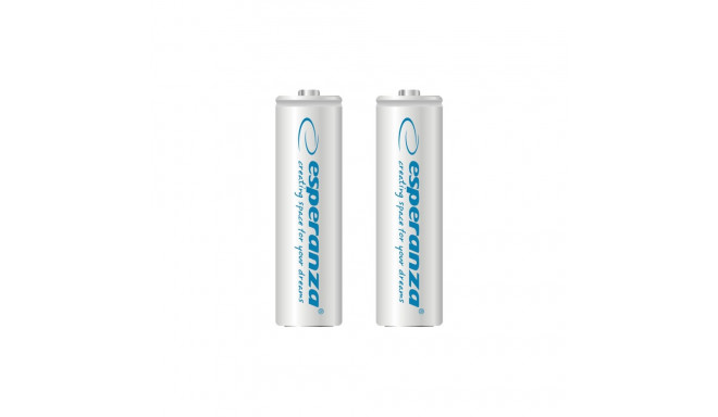 EZA103W Esperanza Ni-MH AA 2000mAh akud 2tk valged