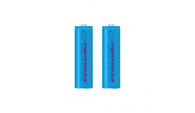 EZA103B Esperanza akumulatorki ni-mh aa 2000mah 2szt. niebieskie