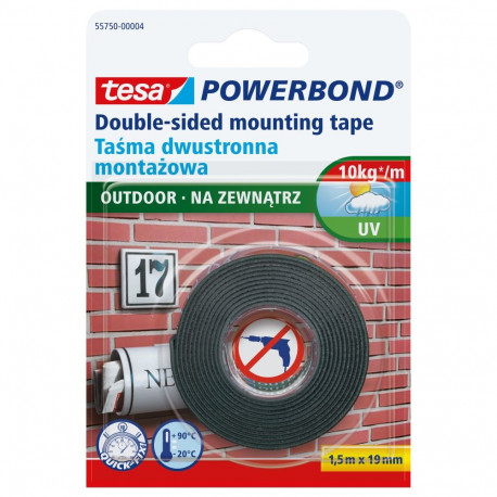 paigaldusteip powerbond välistingimustesse 1,5 m:19 mm (kuni 1 kg/10 cm) (h6675104)
