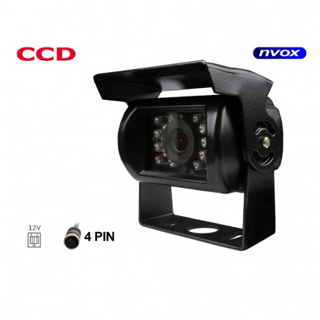 Auto tagurduskaamera 4pin CCD Sharp metallkorpuses 12V