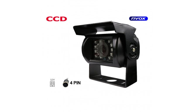 Auto tagurduskaamera 4pin CCD Sharp metallkorpuses 12V