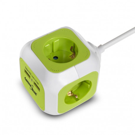 MagicCube poczwórne pistikupesa, 2 usb-sisendit 1,4 m GreenBlue GB118G saksa versioon