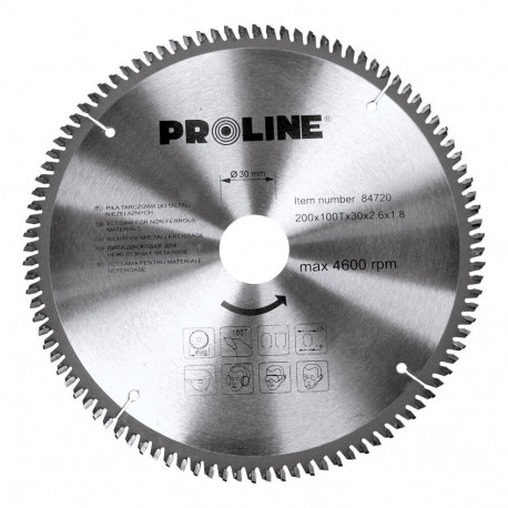 proline ketassaag värvilistele metallidele 250*100t*30/20/16mm