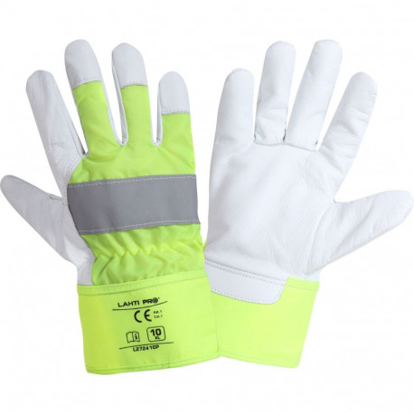 Rękawice ze skóry koz. odbl. l272410p, karta, "10", ce,lahti