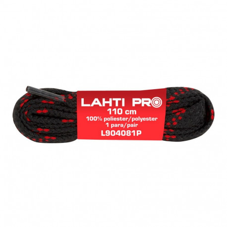 Lamedad must-punased paelad l904071p, 10 paari, 110cm, lahti
