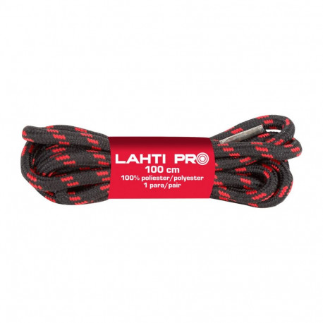 Okrulaadsed must-punased paelad l904015p, 10 paari, 150cm, lahti