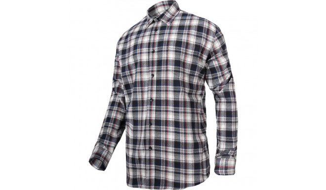 Koszula flanelowa szaro-czar., 170g/m2, "2xl", ce, lahti