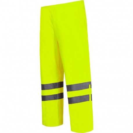 Spodnie ostrzeg. przeciwdeszcz., żółte, "3xl", ce, lahti