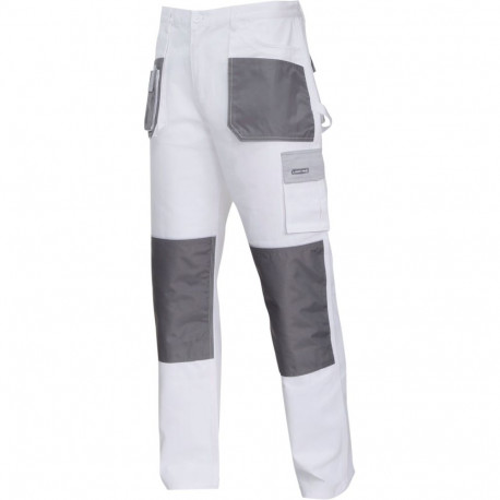 Valged-hallid püksid 100% puuvill, "3xl (60)", ce, lahti