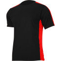 Koszulka t-shirt 180g/m2, czarno-czerw., "3xl", ce, lahti Koszulka t-shirt 180g/m2, czarno-czerw., "3xl", ce, lahti