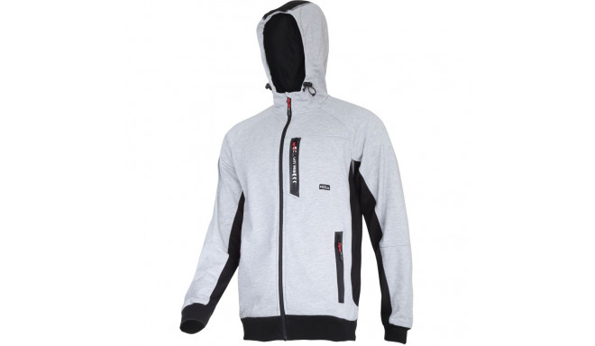 Bluza z kapturem i suwakiem szaro-czarna, "s", ce, lahti