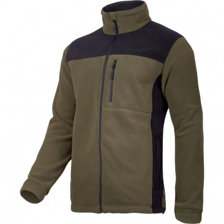 Fliispluus, khaki-must, "3XL", CE