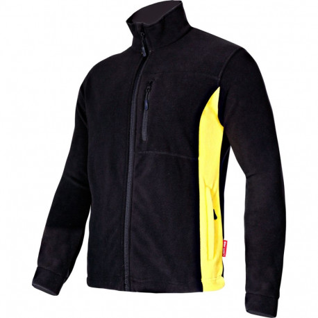 Must-kollane fliispluus, "xl", ce
