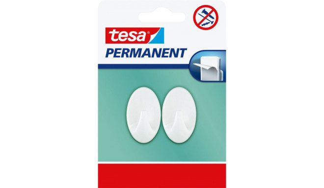 püsivad 2 tk "s", ovaalsed, valged konksud