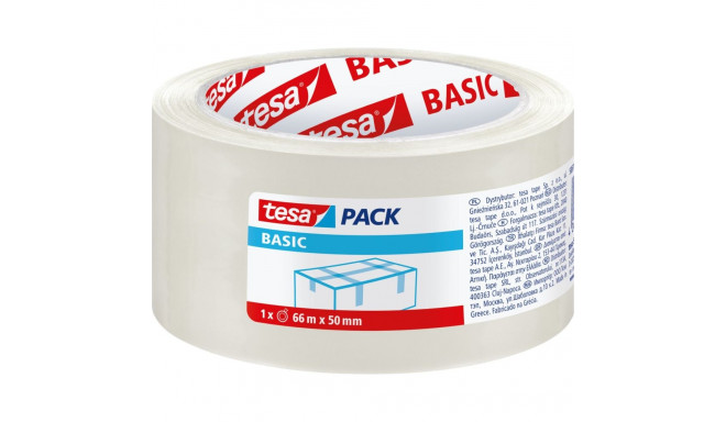 basic pakketeip 40m:45mm, läbipaistev