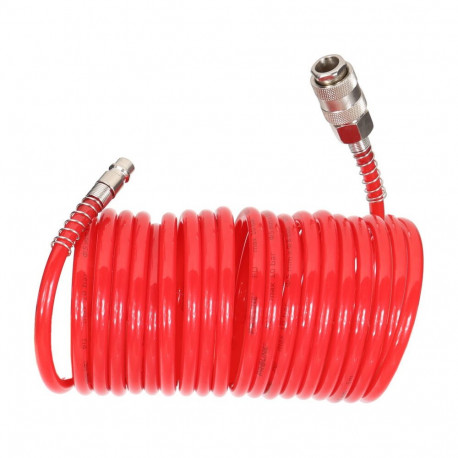 Wąż spiralny pu 5m, 8x12mm, 10bar, szybko-złączki proline