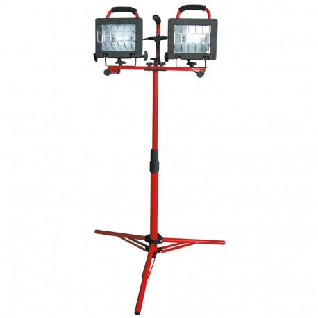 Podwójna lampa halogenowa statyw-przenośna 2x500w ce proline