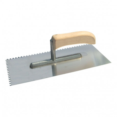 Paca nierdzewna 270*130mm, ząb 8*8mm, uchwyt otw.,stopka alu