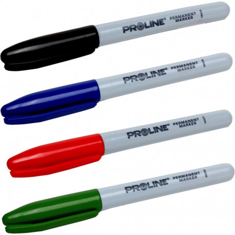 Marker perm. "mini", 4 rodzaje kolorów, proline (80 tk.)