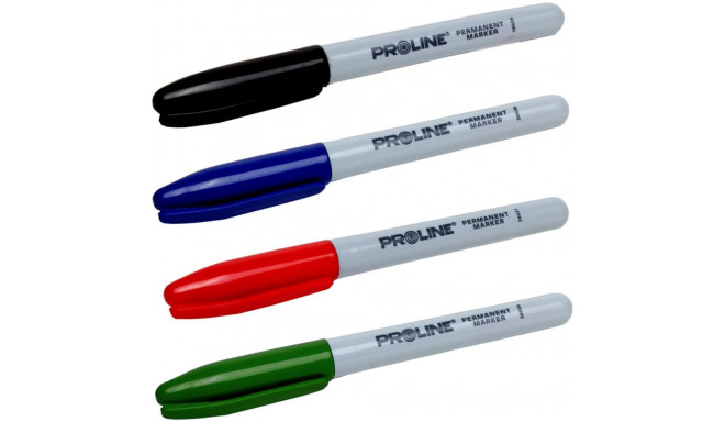 Marker perm. "mini", 4 rodzaje kolorów, proline (80 tk.)