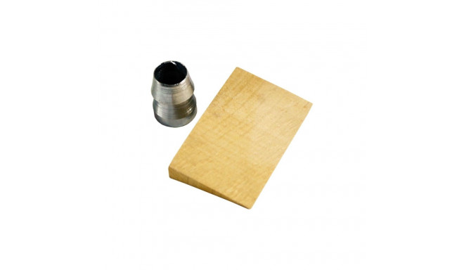 Klin puidust laius=45mm vartele + metallist rõngas diameeter=15mm