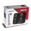 Głośniki komputerowe bluetooth 4.2, 3.5mm mini jack, USB 5v Audiocore AC845 czarne moc 10W - sterowa