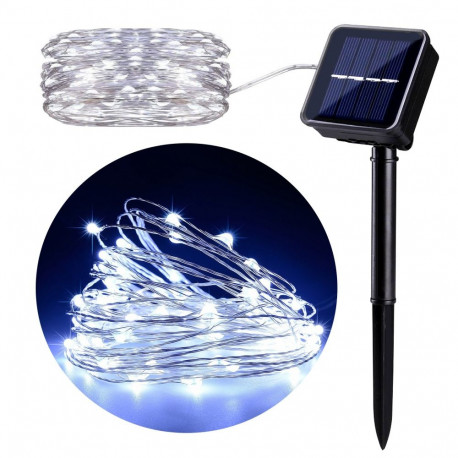 Solarna lampa ogrodowa GreenBlue ozdobna 100 LED 10m 600mAh GB164