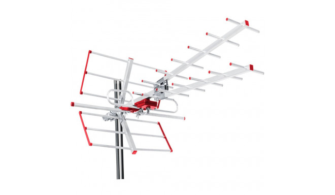 Antena TV DVB-T/T2 HEVC Maclean, aktywna, zewnętrzna combo, filtr Lte, UHF/VHF max 100dB?V, MCTV-855