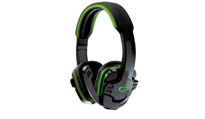 EGH310G Esperanza słuchawki z mikrofonem gaming raven zielone
