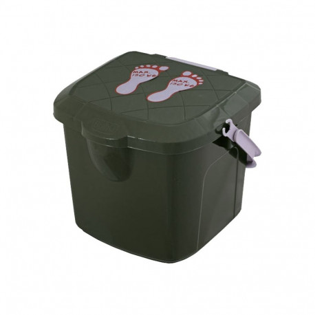 Taboret wędkarski wiadro 15.5l BranQ zielony