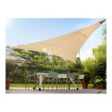 Żagiel ogrodowy zacieniacz UV GreenBlue, poliester, 3,6m trójkąt, kremowy, hydrofobowa powierzchnia,