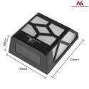 Lampa LED Maclean, Solarna, Ogrodowa, 2szt, MCE171