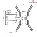 Uchwyt do telewizora lub monitora Maclean, uniwersalny, max vesa 400x400, 13-55", 30kg, czarny, MC-7