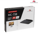 Półka pod DVD Maclean, pojedyncza, max. 10kg, szklana, MC-738