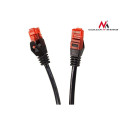Przewód, kabel, patchcord, UTP Maclean, wtyk-wtyk, Cat6, 1m, czarny, MCTV-740