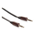 Przewód Maclean, Jack 3.5mm, Płaski, Metalowy wtyk, 2m, Czarny, MCTV-695 B