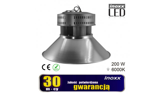 Lampa przemysłowa led 200w high bay cob 6000k zimna 18 000lm
