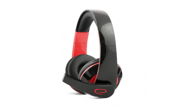 EGH300R Esperanza mänguri punased kõrvaklapid mikrofoniga condor