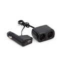 Rozgałęźnik rozgałęziacz zapalniczki soc1 2+1 usb amio-01029