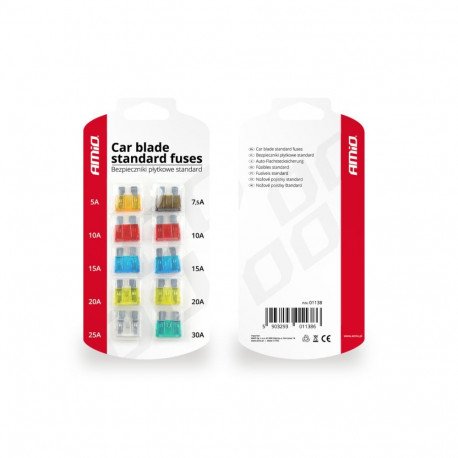 standard autokaitsmete komplekt 10 tk amio-01138