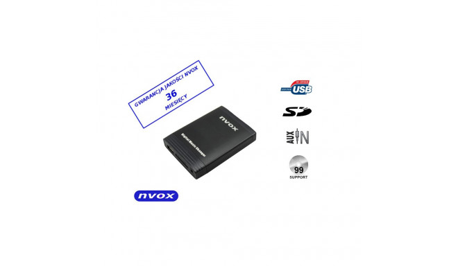 Zmieniarka cyfrowa emulator MP3 USB SD RENAULT 12PIN... (NVOX NV1086M REN 12PIN)