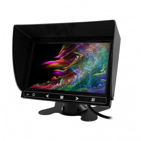 Monitor lcd 7cali hd z obsługą do 2 kamer 4pin 12v/24v