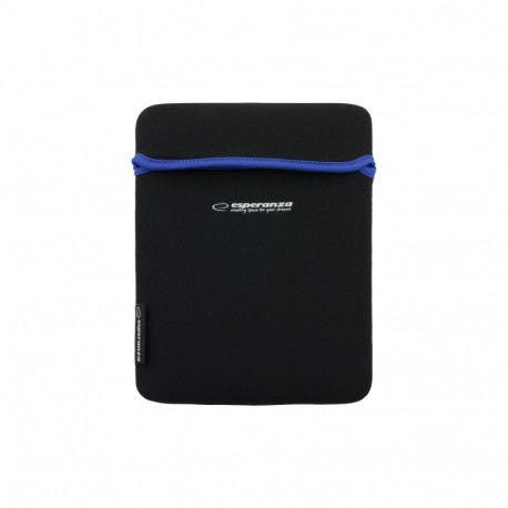 ET172B neopreenist ümbris tahvelarvutile 9,7" must-sinine Esperanza