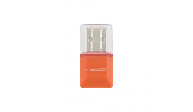 EA134O micro SD kaardi lugeja USB oranž Esperanza