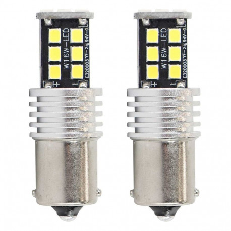 led canbus pirnid 2835 15smd 1156 ba15s p21w r10w r5w valge 12v 24v amio-01293