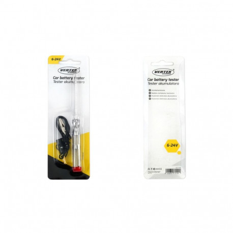Tester próbnik napięcia 6v 12v 24v amio-01722