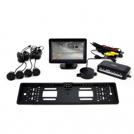 Tft01 4,3" komplekt andureid kaameraga cam-402 led 4 andurit mustad