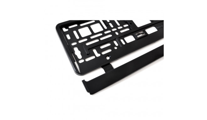 Ramka tablicy rejestracyjnej czarna elastyczna amio-01162