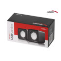 AC870 R 43397 Głośniki komputerowe 6W USB Red&Black